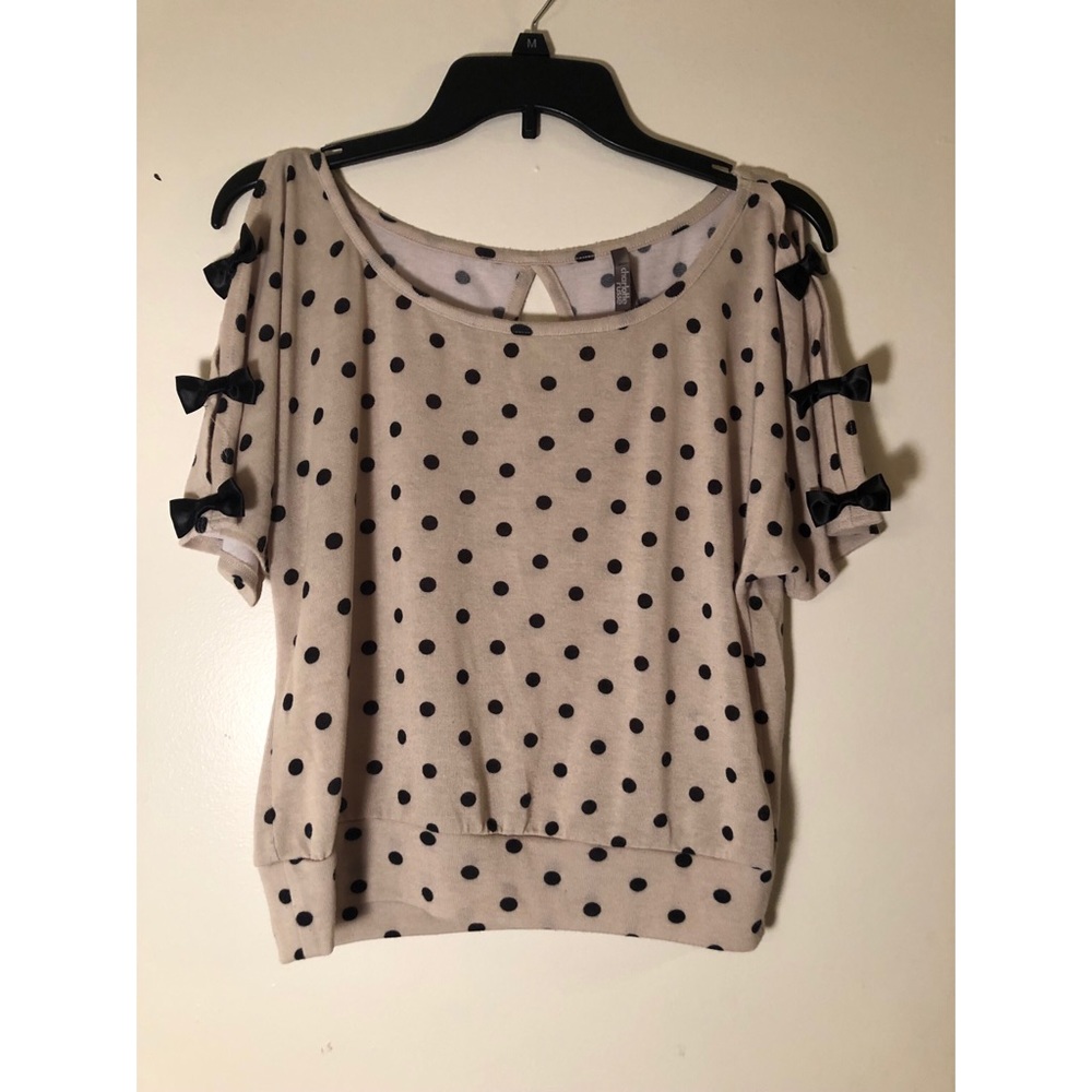 Polka Dot Shirt with Bows